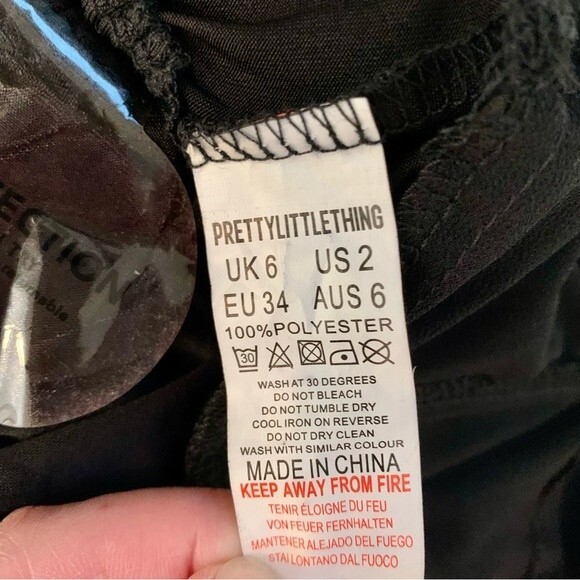 NWT Pretty Little Thing Goth Chiffon Halterneck Underbust Corset Bodysuit 2 - Picture 6 of 11